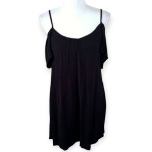 MOSSIMO BLACK COLD SHOULDER DRESS SZ.M EUC